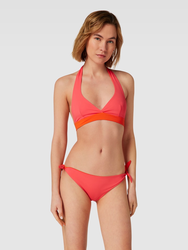 Bikini-Oberteil in Two-Tone-Machart in orange
