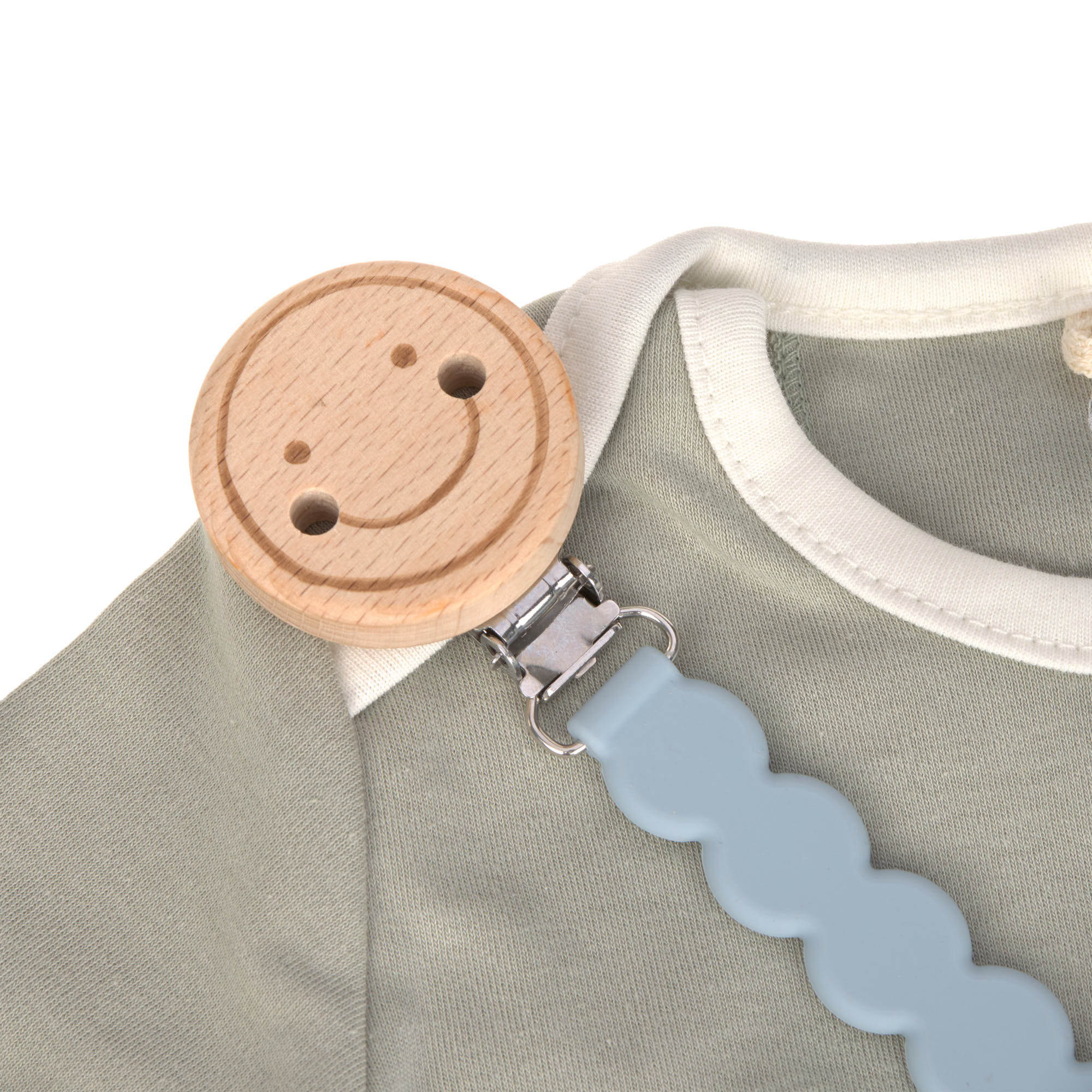 Schnullerkette - Tiny Smile, Hellblau