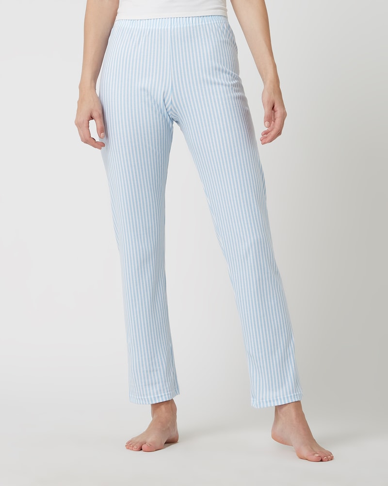Pyjamahose aus Bio-Baumwolle Modell 'Sleepsation' in hellblau