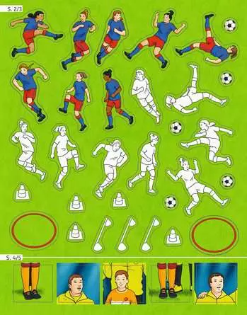 Mein Ausmalstickerbuch: Fußball