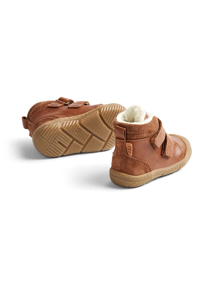 Wheat Leder-Winterboots in Hellbraun günstig kaufen