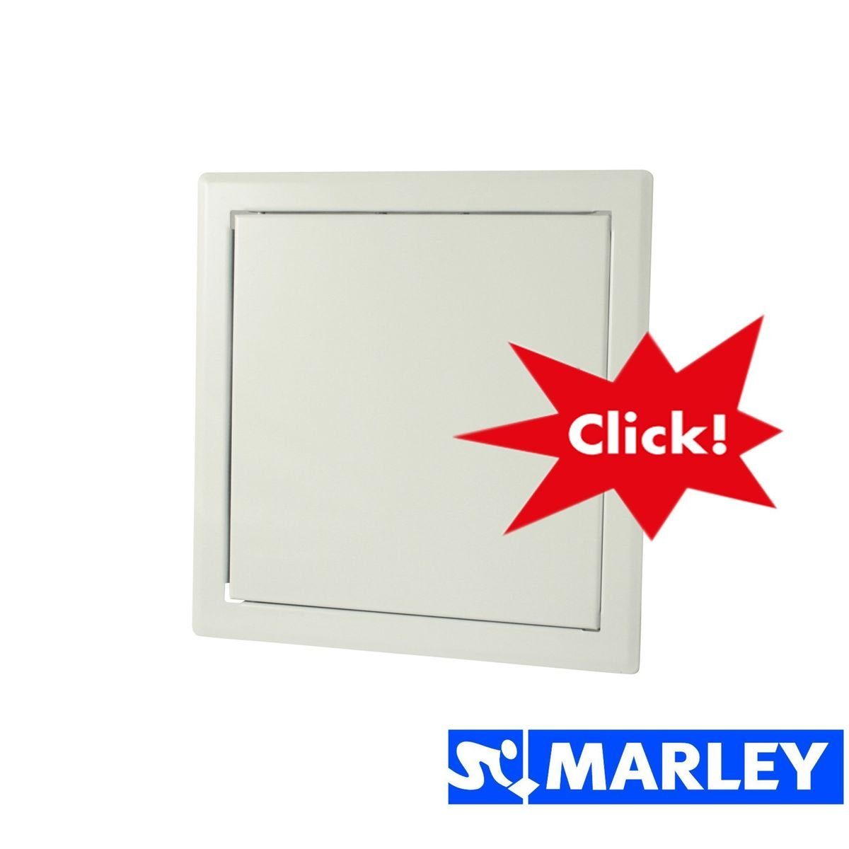 Marley Deutschland GmbH Aluminium Wandfliese Marley Revisionstür 30x30cm Wartungsklappe Revisionsklappe Wartungstür Revision, 0x0, Klappendeckel aushängbar, mit verdecktem Schnappverschluss