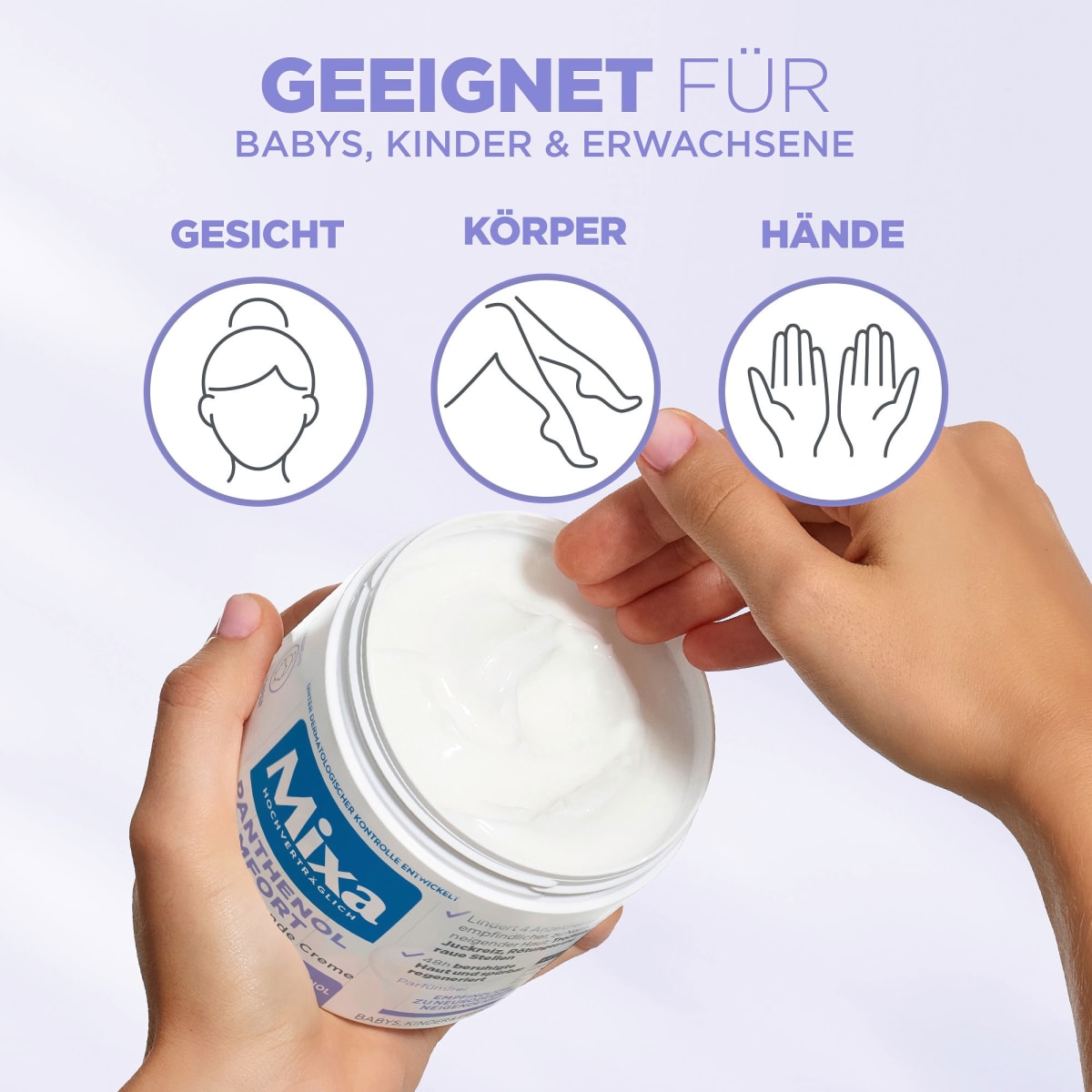Pflegecreme Panthenol Comfort, 400 ml