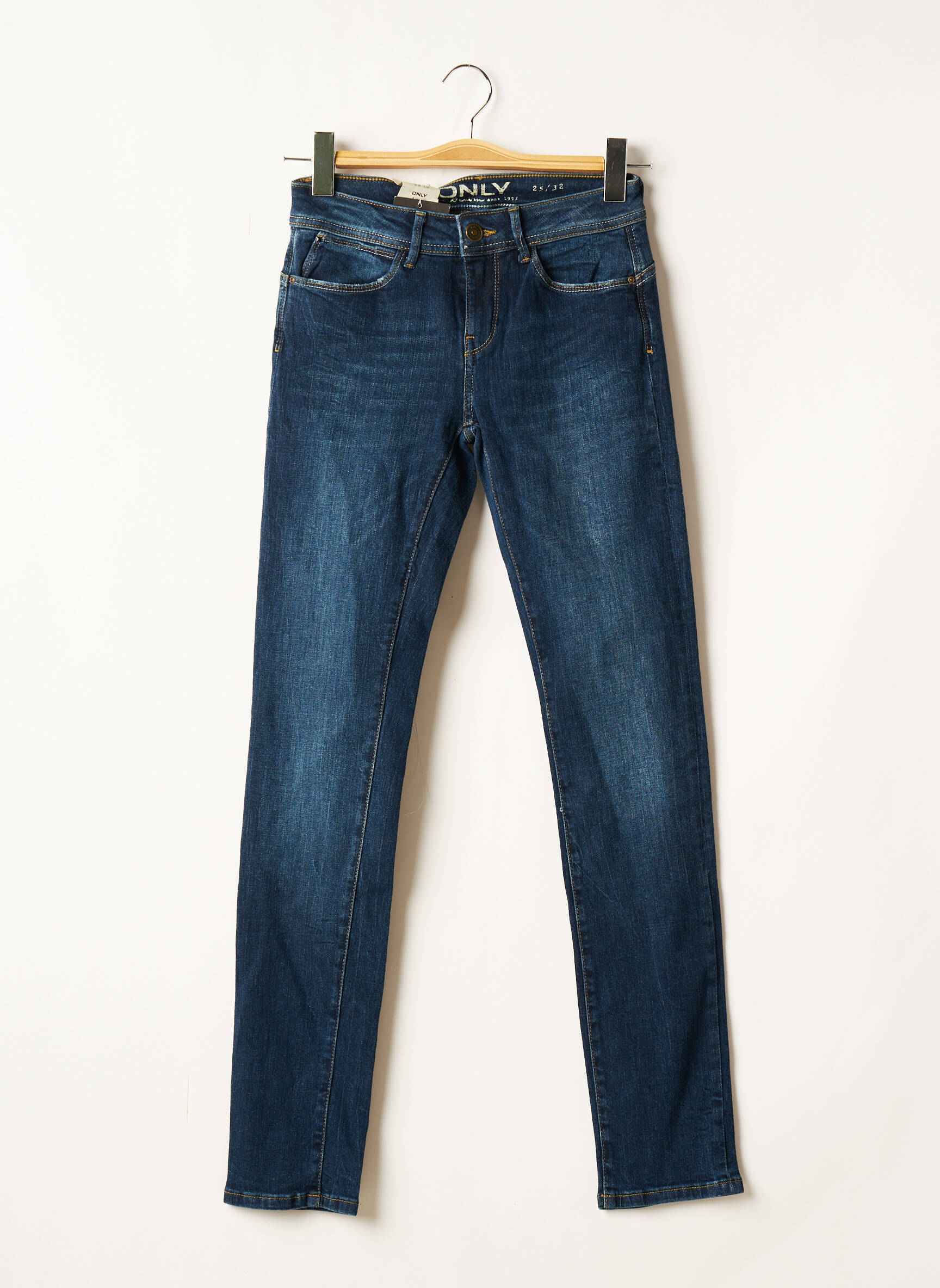 Only Jeans Coupe Slim Femme couleur bleu