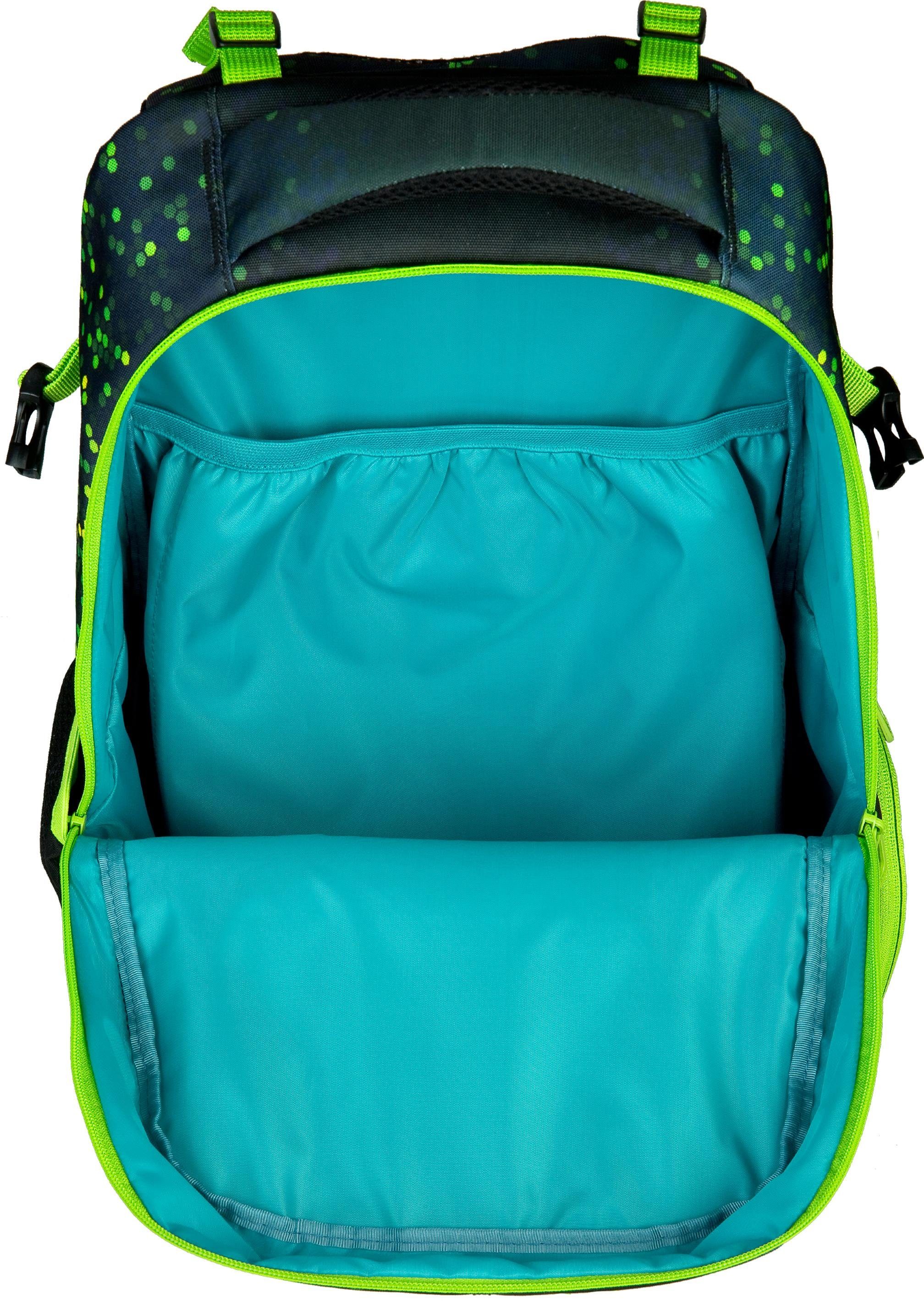 neoxx Schulrucksack Active, Pixel in my mind, aus recycelten PET-Flaschen