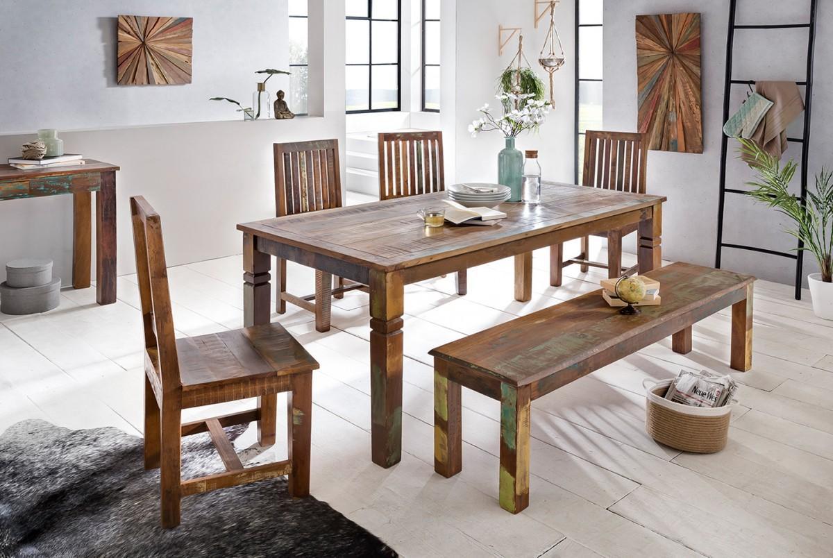 Wohnling Esszimmertisch KALKUTTA 120 x 70 x 76 cm Mango Massivholz