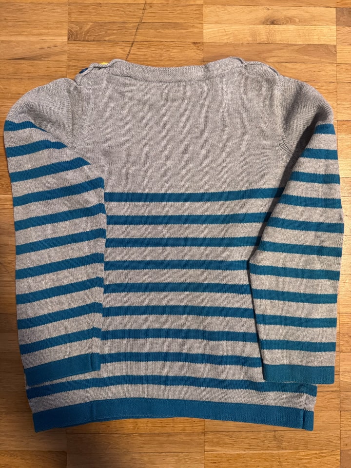 Lilou Secret Pullover in Grau/ Petrol günstig kaufen 116