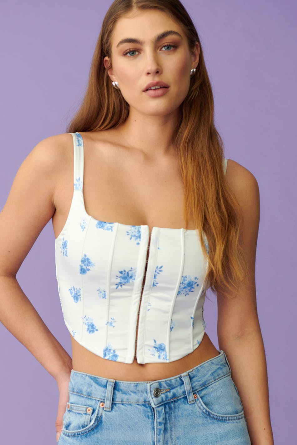 Hook and eye corset