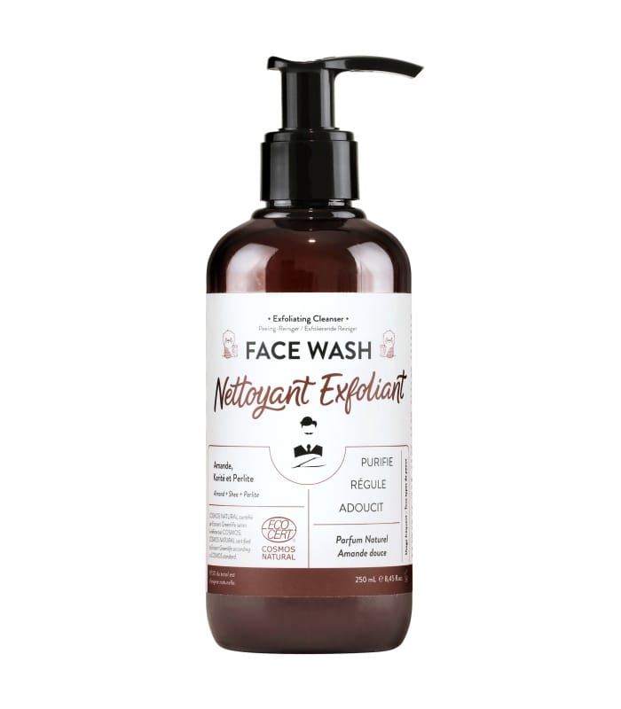 MONSIEUR BARBIER-FACE WASH-Nettoyant Exfoliant Cosmos Nat pour Hommes