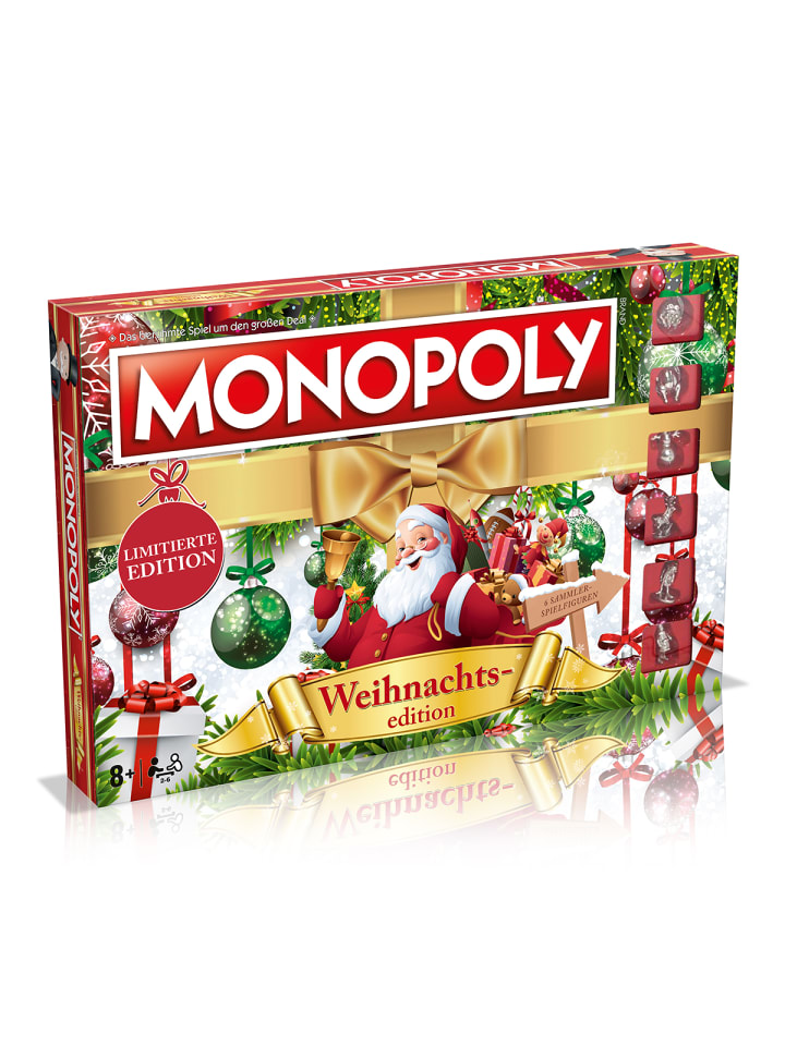 Winning Moves Monopoly Weihnachten Gesellschaftsspiel Brettspiel in bunt günstig kaufen onesize