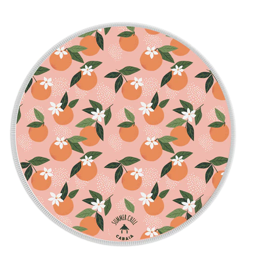 Round napkin Tulum orange