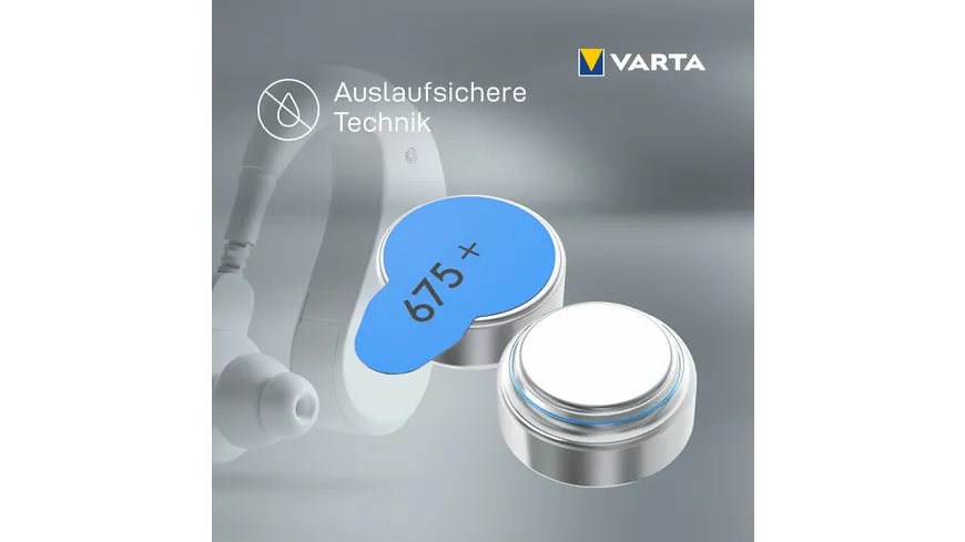 VARTA Hearing Aid Batteries 675 Blister 6er