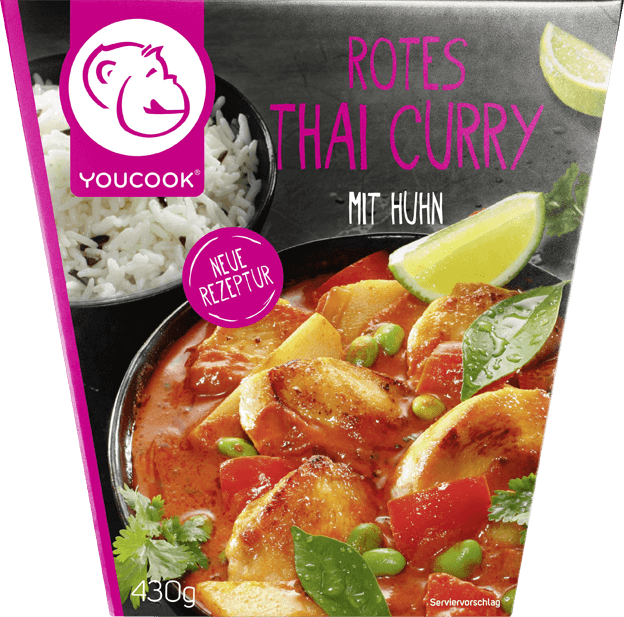 Youcook Rotes Thai Curry mit Huhn