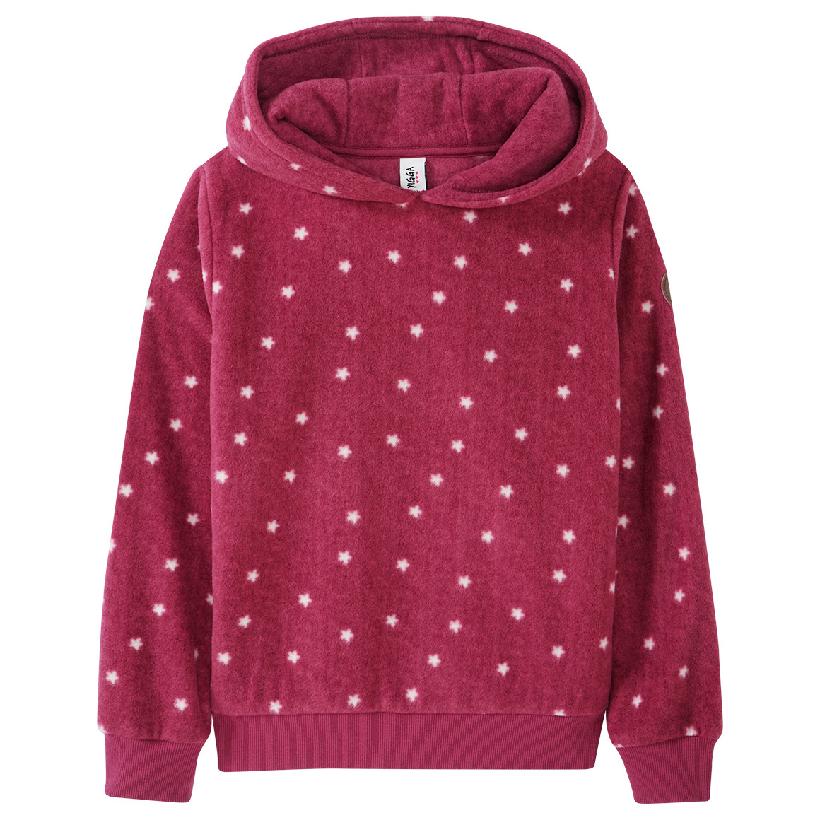Mädchen Fleece-Hoodie mit Sternen
