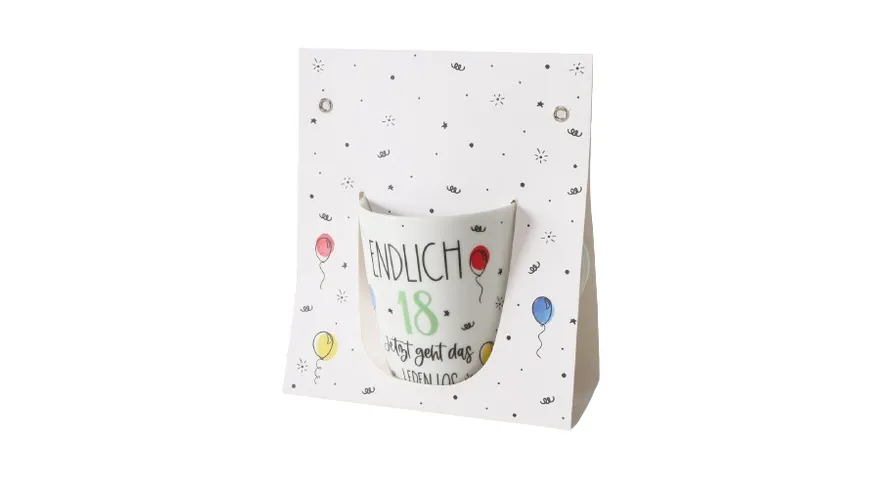 Boltze Tasse in Geschenkpackung 18.Geburtstag