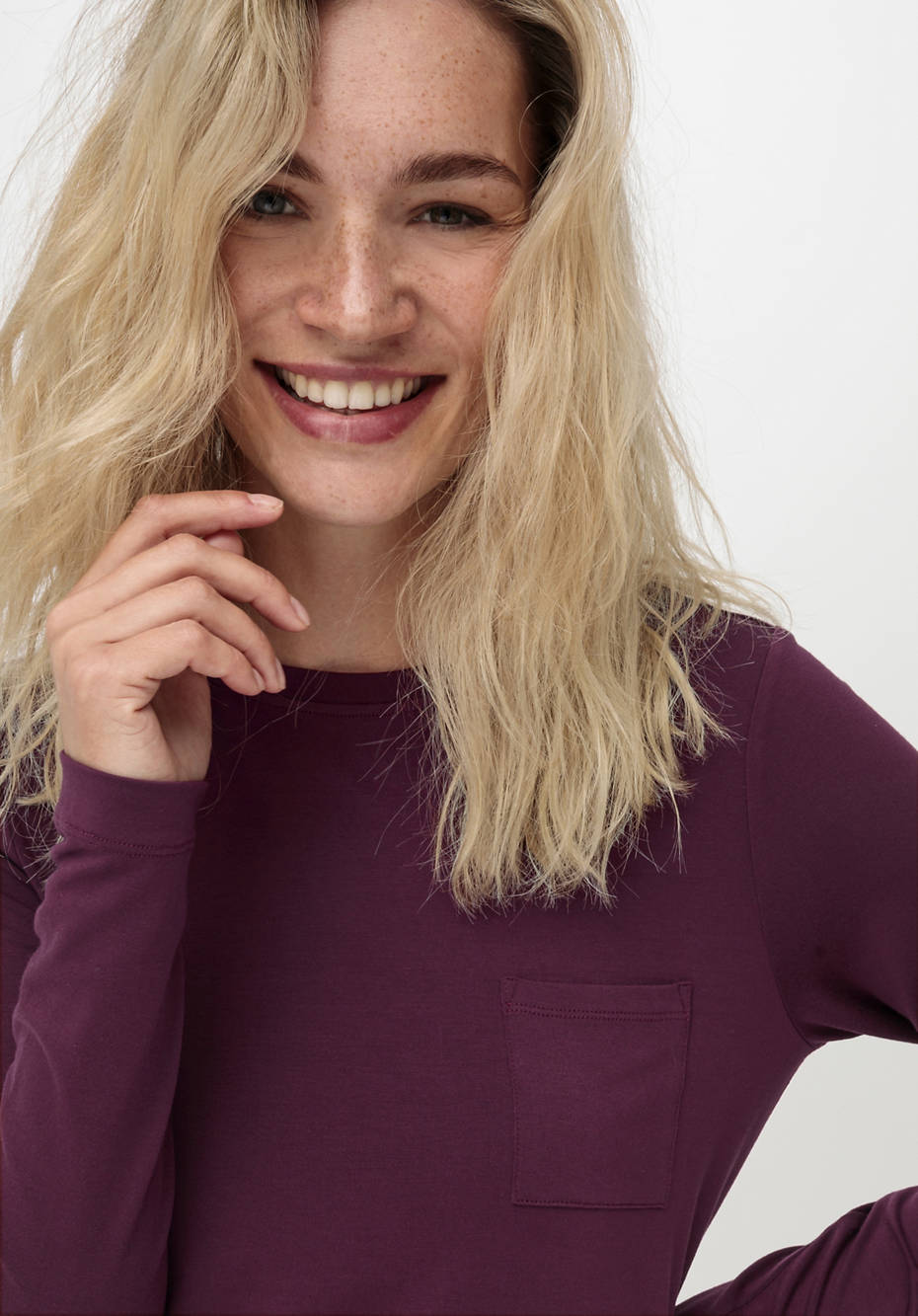 Langarm Schlafshirt aus Tencel™Modal