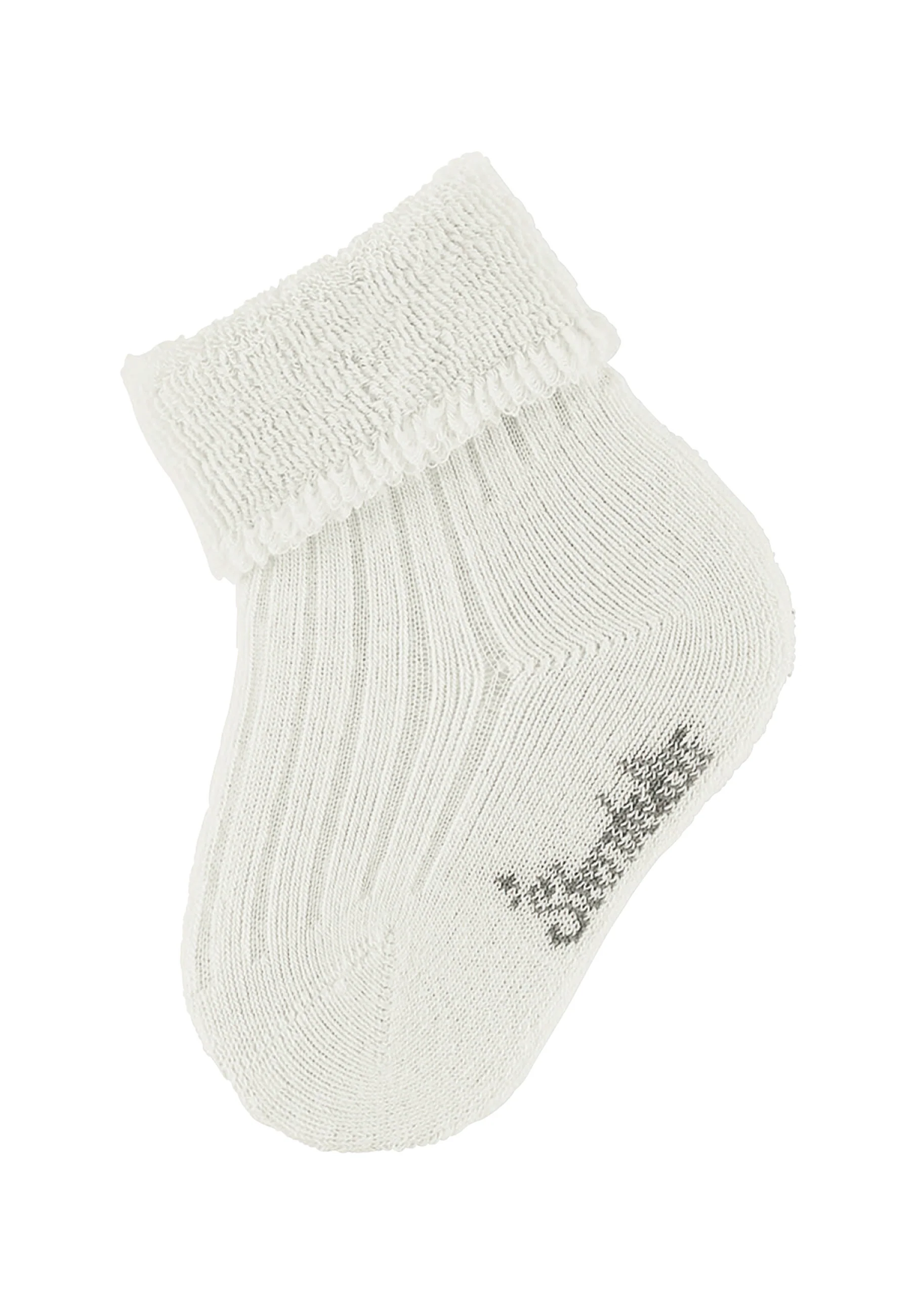 Babysocken uni mit Rippstruktur, Vollplüsch innen