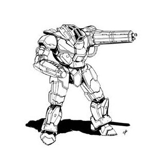 Scourge SCG-WF1 Mech - 65 Tons TRO 3145 Lyran Commonwealth