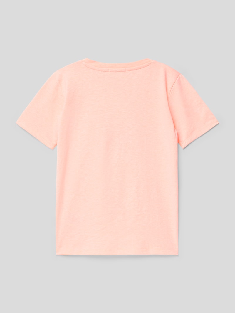 T-Shirt mit Motiv-Print in apricot