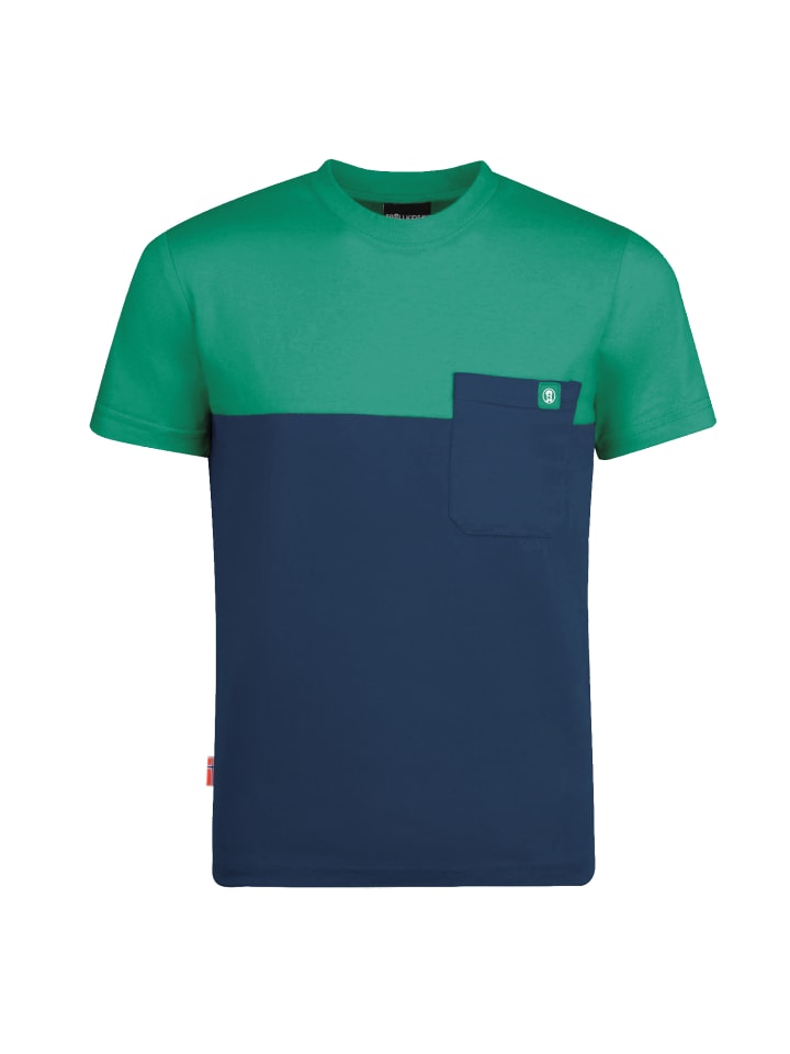 Trollkids Funktionsshirt Bergen in navy/pepper green günstig kaufen