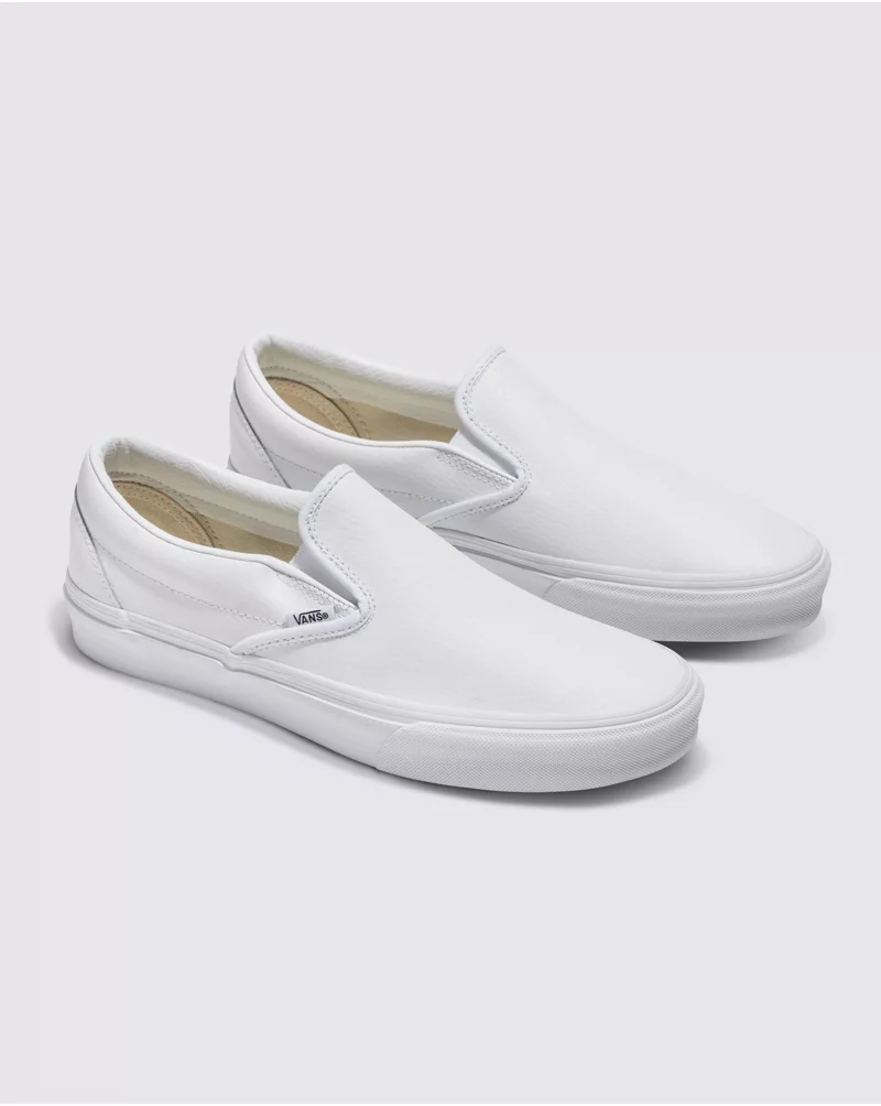 Customs Elevated True White Leather Slip-On Shoe