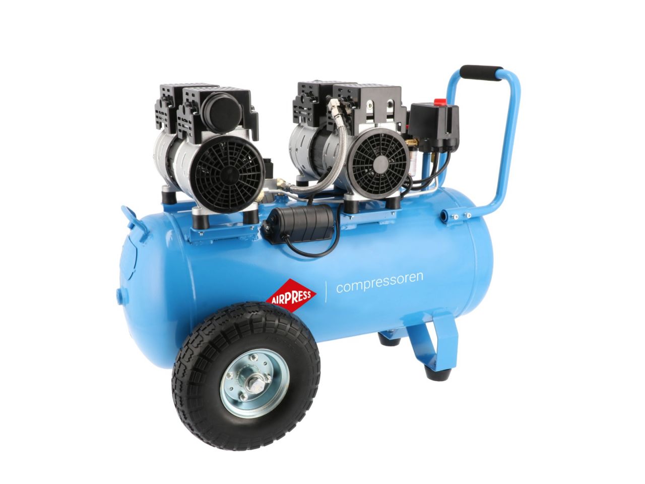Compressore silenzioso senza olio Airpress 36504 LMO 50-270 8 bar 2 hp/1,5 kW 185 l/min 50 l