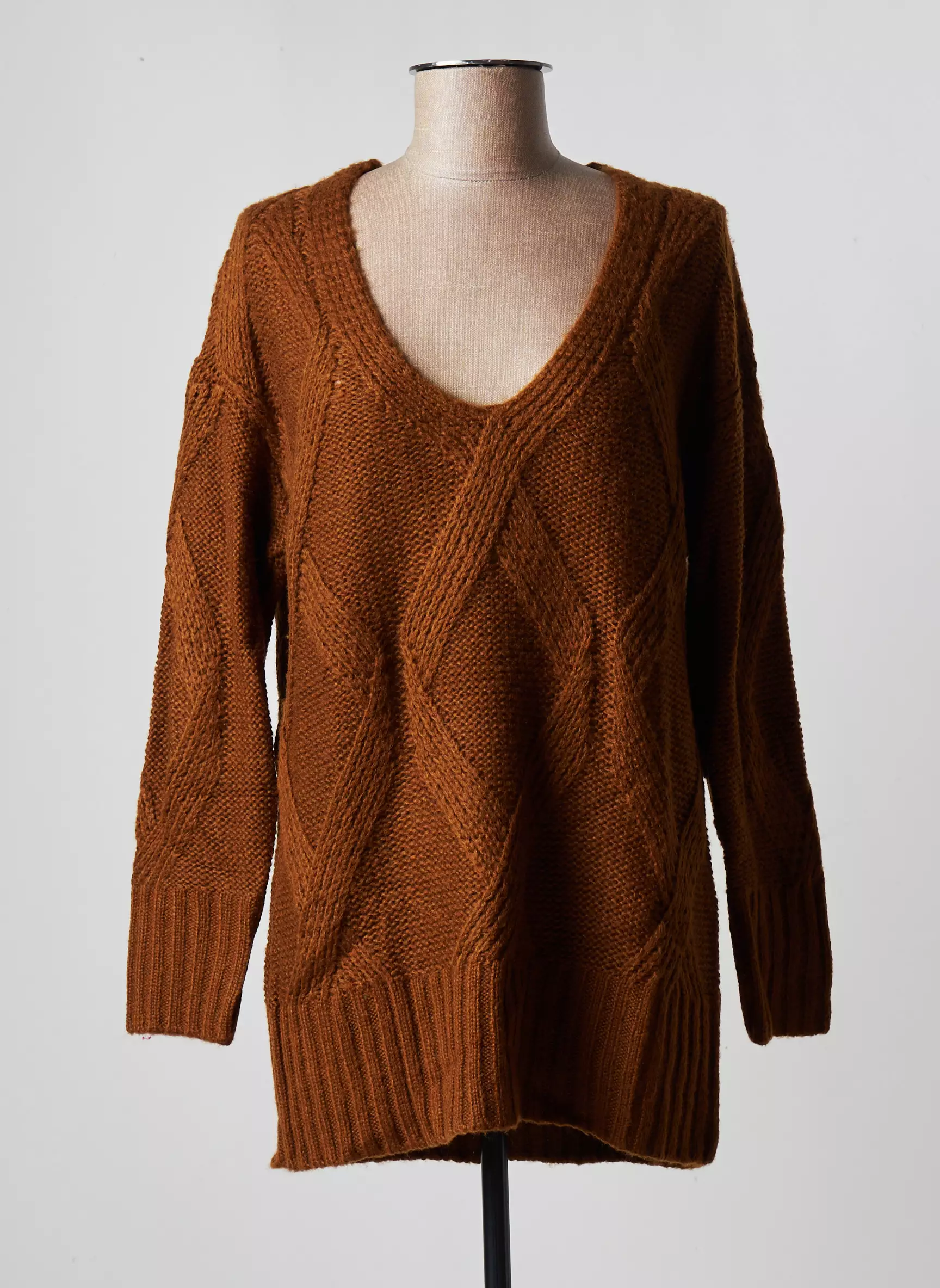 School Rag Pull Tuniques Femme couleur marron