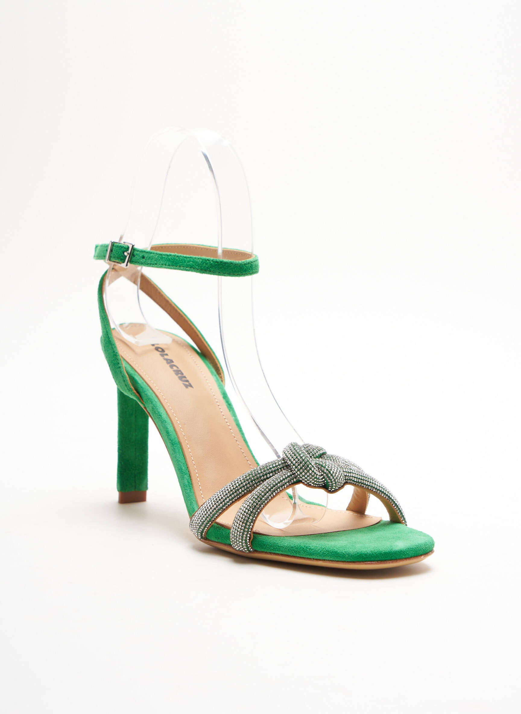 Lola Cruz Sandales Nu Pieds Femme couleur vert