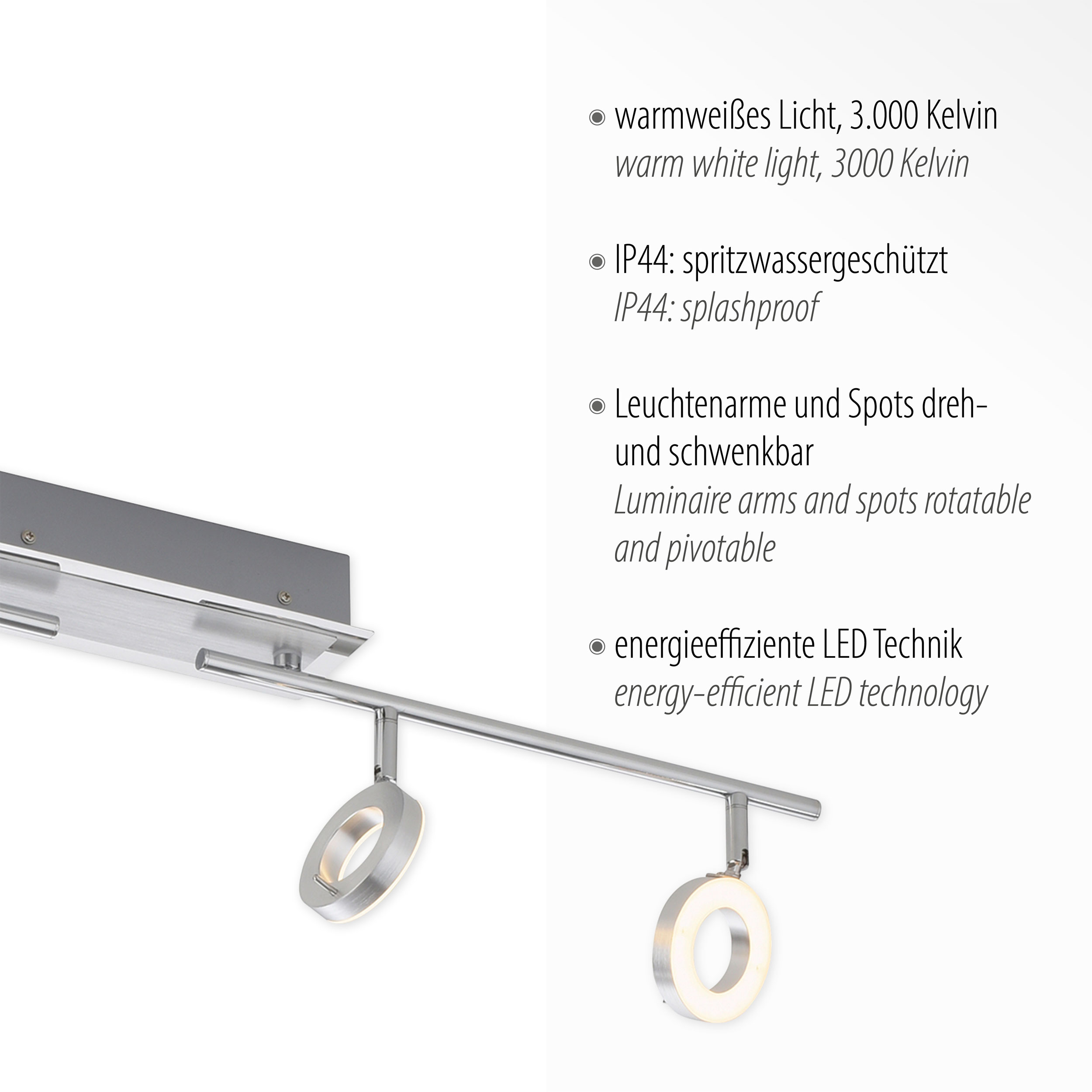 Paul NeuhausLED-Deckenleuchte 4 flg