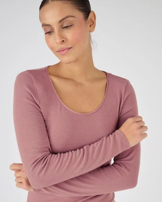 Tee-shirt manches longues Thermolactyl Sensitive, biais fils brillants
