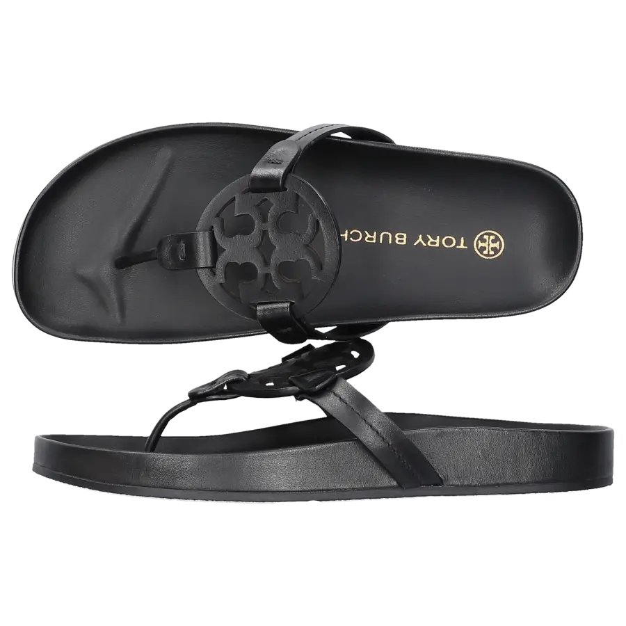 Tory Burch - Zehentrenner MILLER Kalbsleder - schwarz