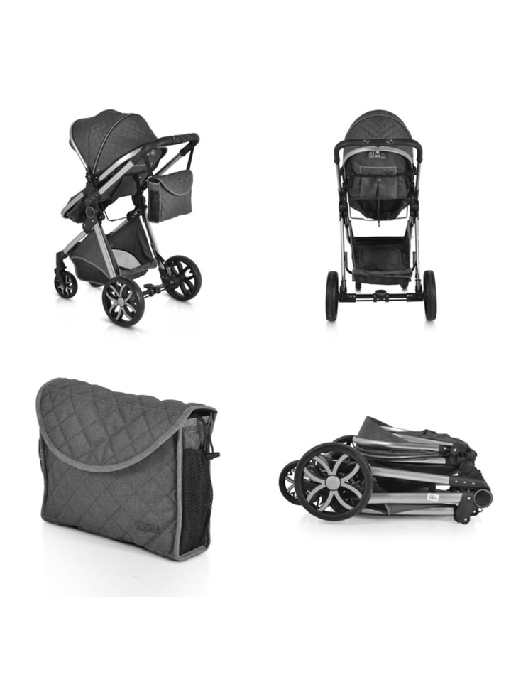 Moni Kinderwagen Alma in schwarz günstig kaufen onesize