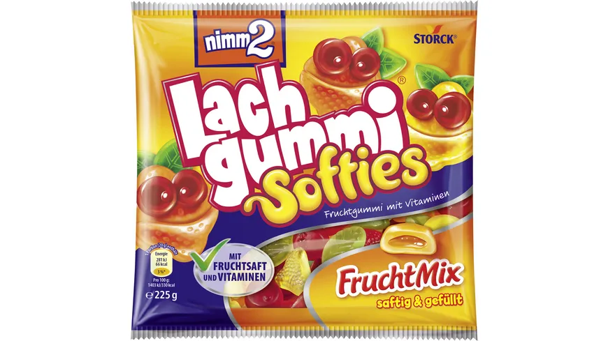 nimm2 Lachgummi Softies Fruchtmix 225 g