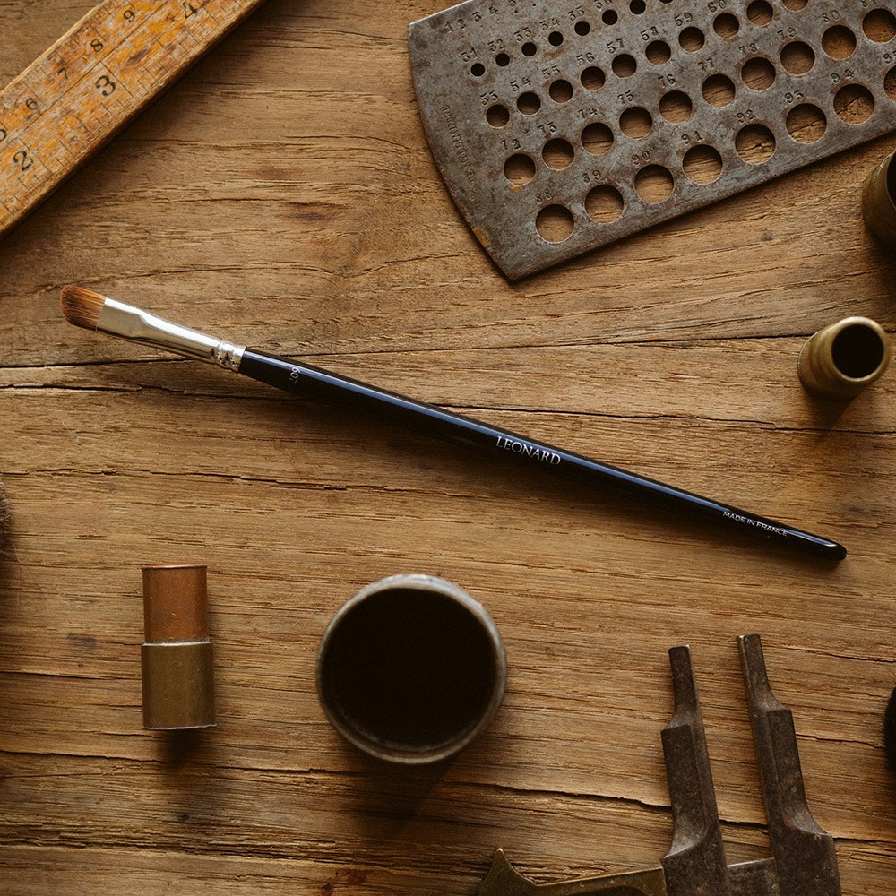 Pędzle Leonard Brushes płaskie, ścięte, zaokrąglone nr 209