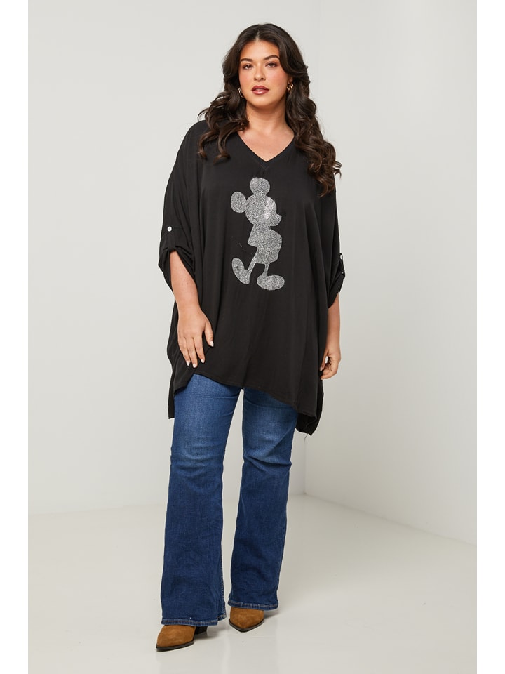 Curvy Lady Tunika in Schwarz günstig kaufen