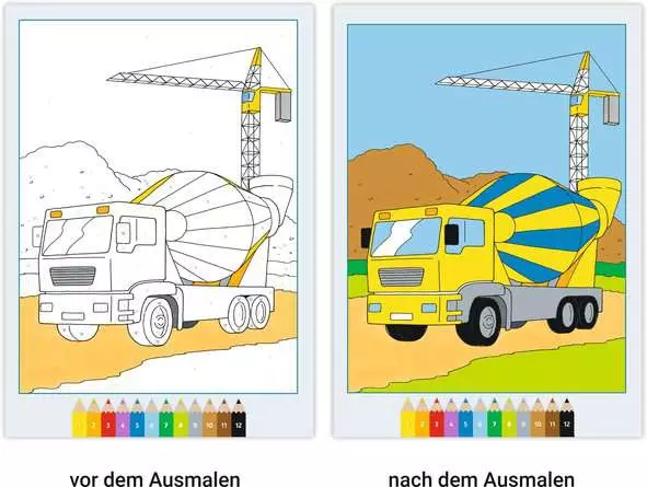 CreArt Malen nach Zahlen ab 5: Fahrzeuge