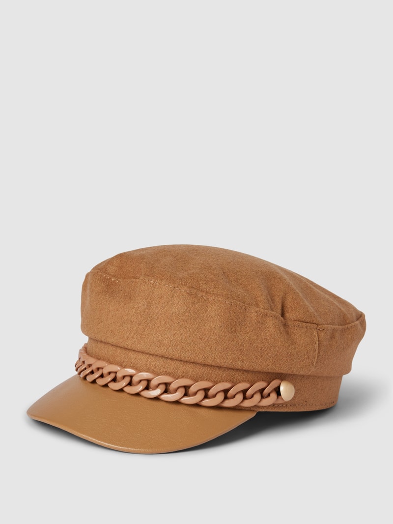 Hut mit Ketten-Detail Modell 'Captain' in camel
