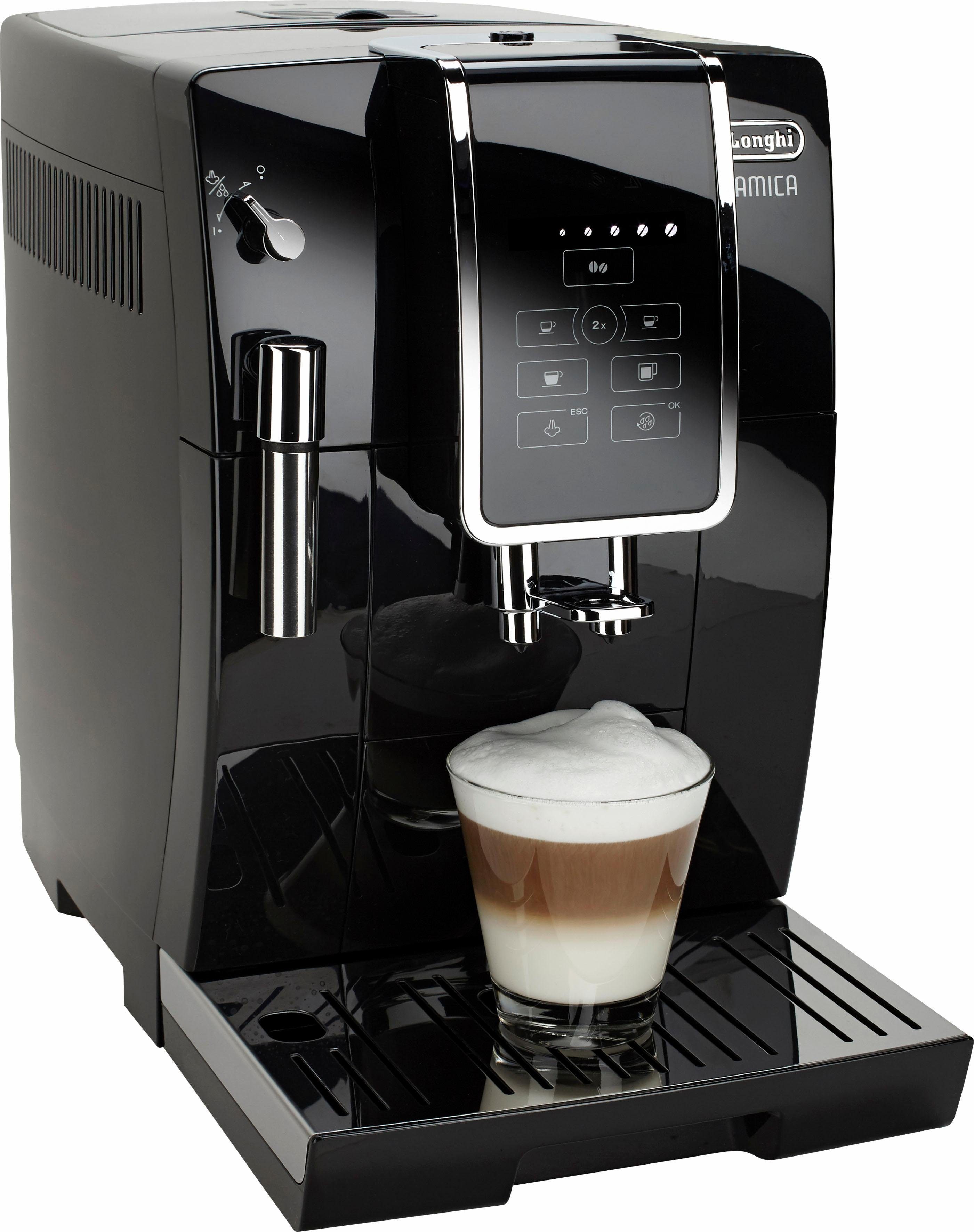 De'Longhi Kaffeevollautomat Dinamica ECAM 358.15.B, Sensor-Bedienfeld, inkl. Pflegeset im Wert von € 31,99 UVP