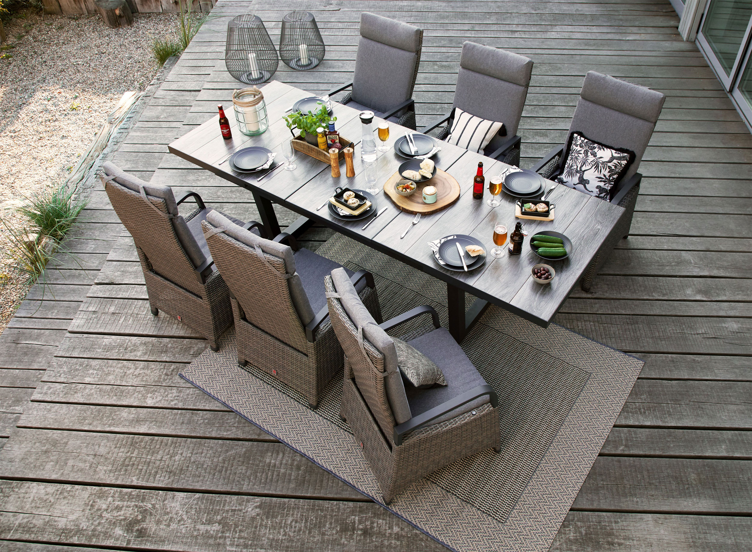 OUTDOORGartentisch ausziehbar Keramik