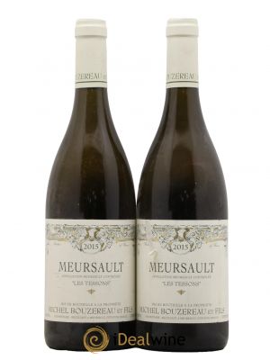 Meursault Les Tessons Michel Bouzereau et Fils (Domaine)  2015 - Lot de 2 Bouteilles