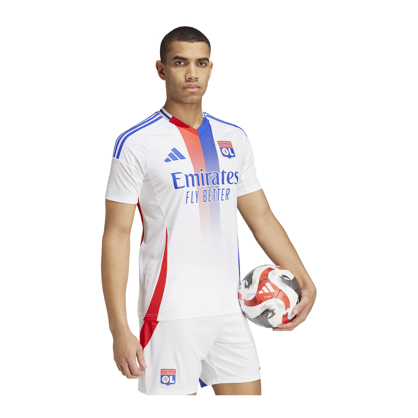 adidas Olympique Lyon Trikot Home 2024/2025 Weiss