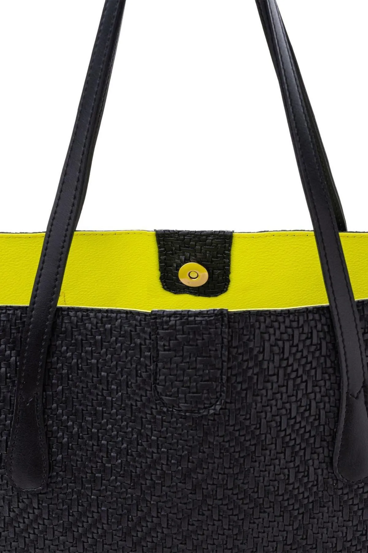 Lucky Bees  Große Tote-Umhängetasche aus Kunstleder für Damen