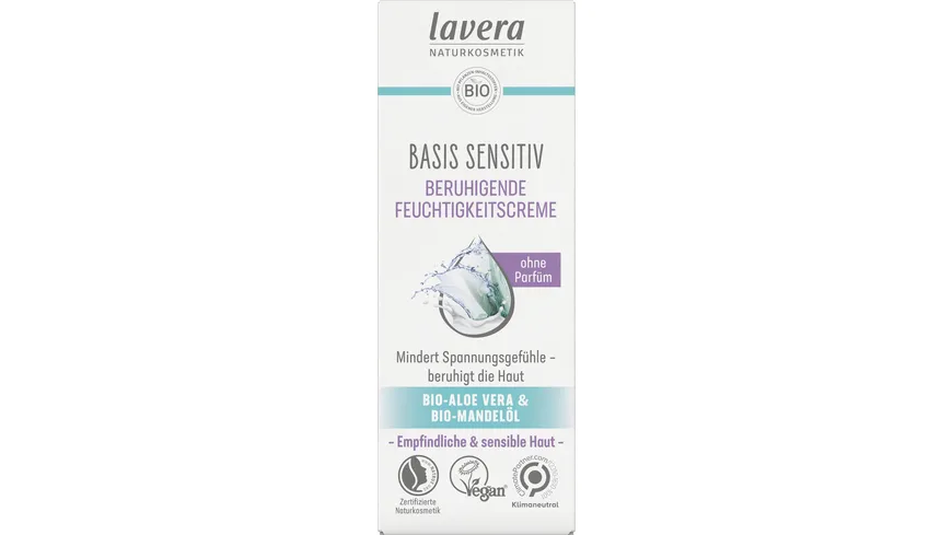 lavera BASIS SENSITIV Beruhigende Feuchtigkeitscreme 50 ml