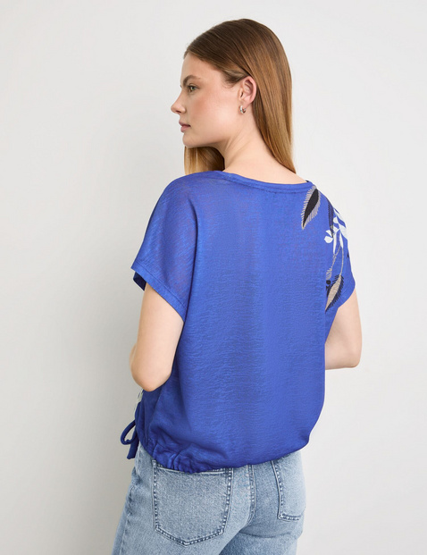 Legeres Shirt mit Saum-Tunnelzug