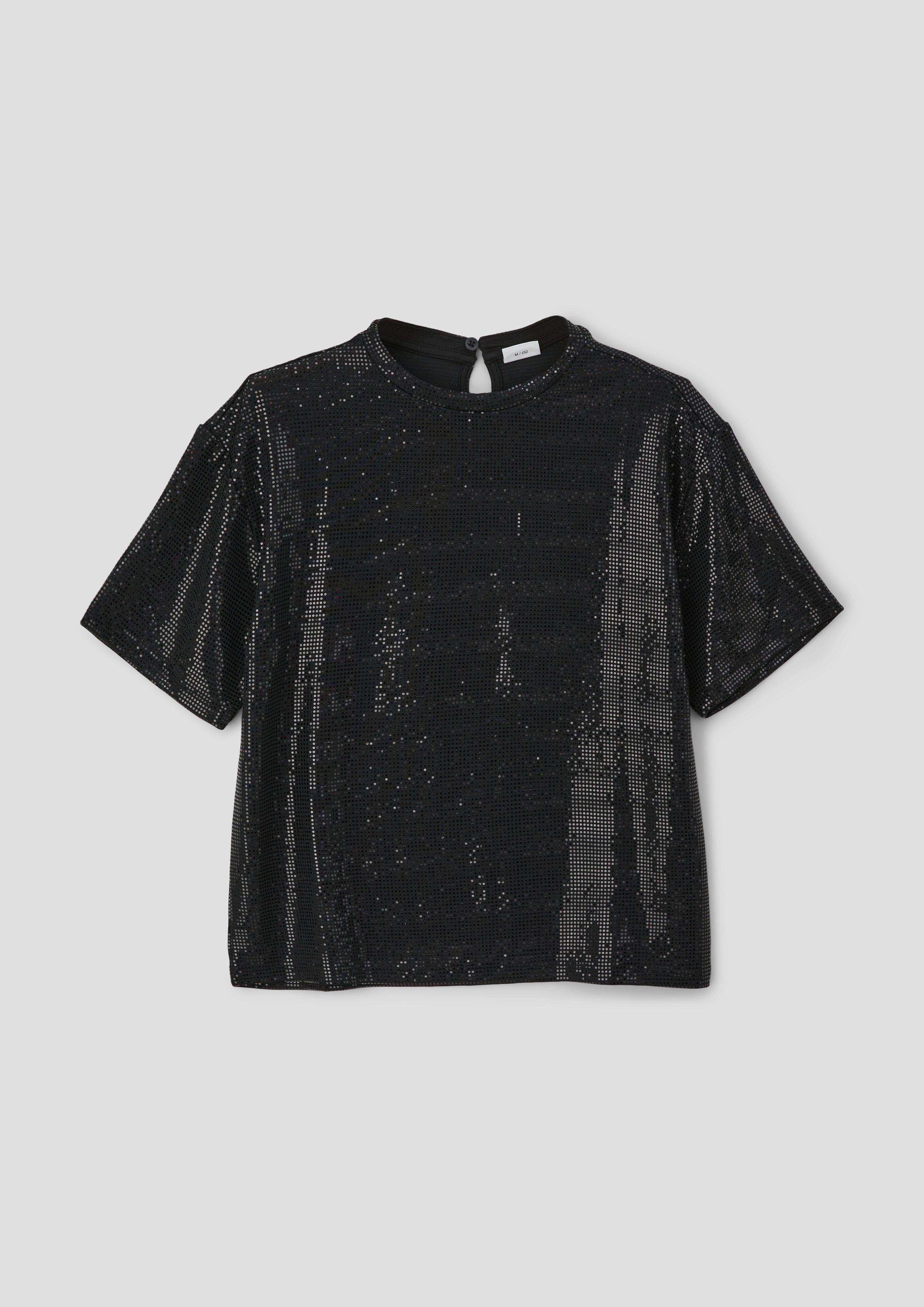 Pailletten-Shirt im Boxy Fit  2140574-9999