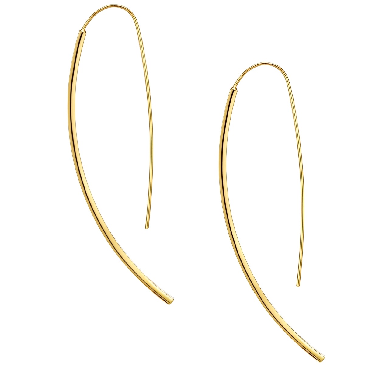 Ohrhänger Metall-Legierung in Gelbgold