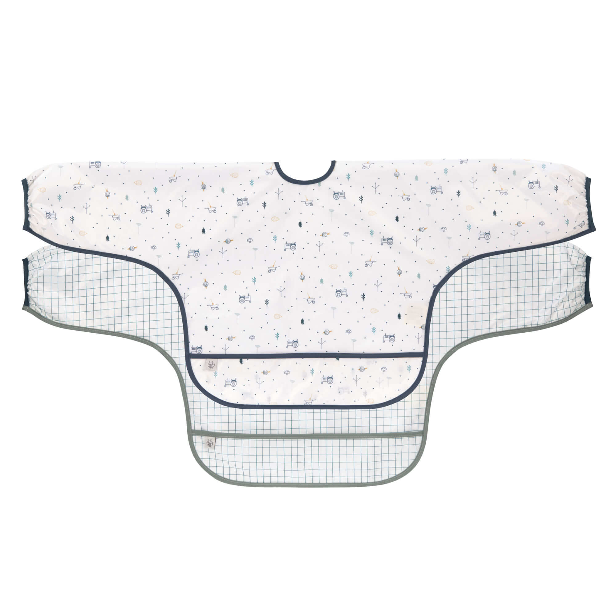 Ärmellätzchen (2 Stk) - Long Sleeve Bib, Garden Explorer Traktor