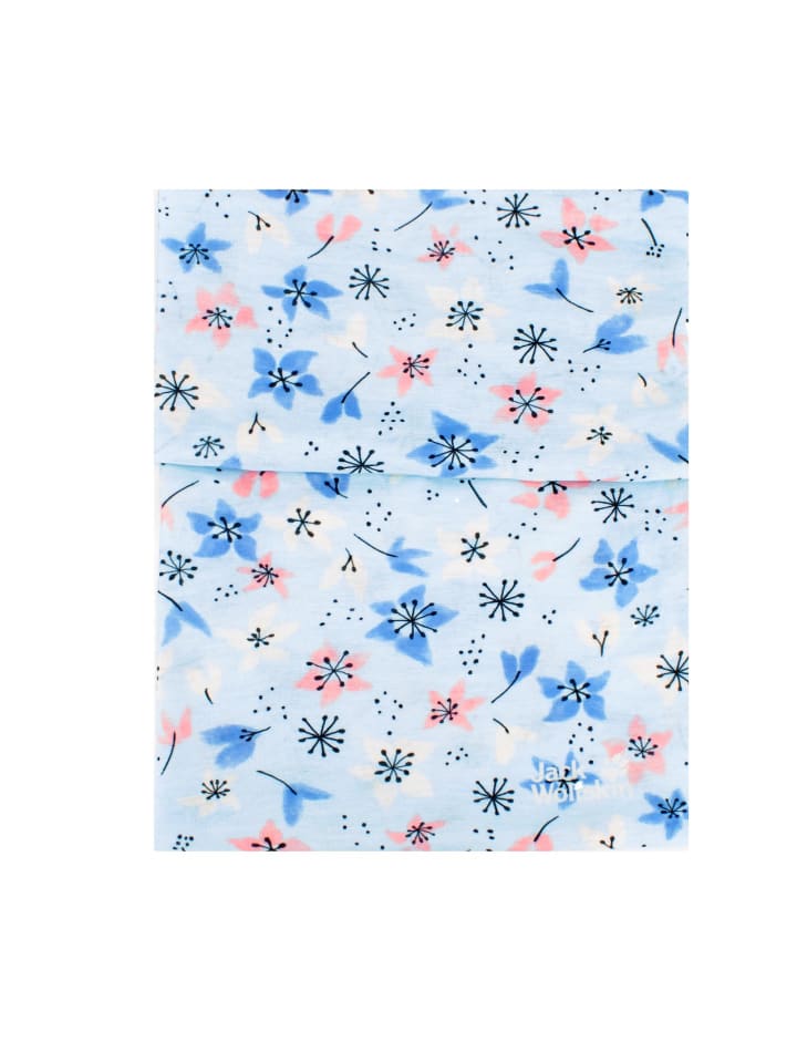 Jack Wolfskin Accessoires Print Headgear Tube in Blau günstig kaufen onesize