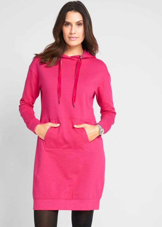 Sweatkleid mit Kapuze