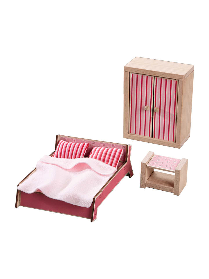 Haba Puppenhaus Little Friends – Puppenhaus-Möbel Schlafzimmer in mehrfarbig günstig kaufen onesize